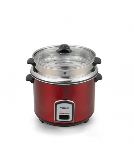Vision REL-50-05 Regular Single Pot Rice Cooker 3.0L - Red